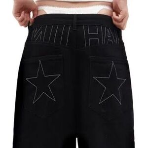 NiiHai Baggy Black Jeans